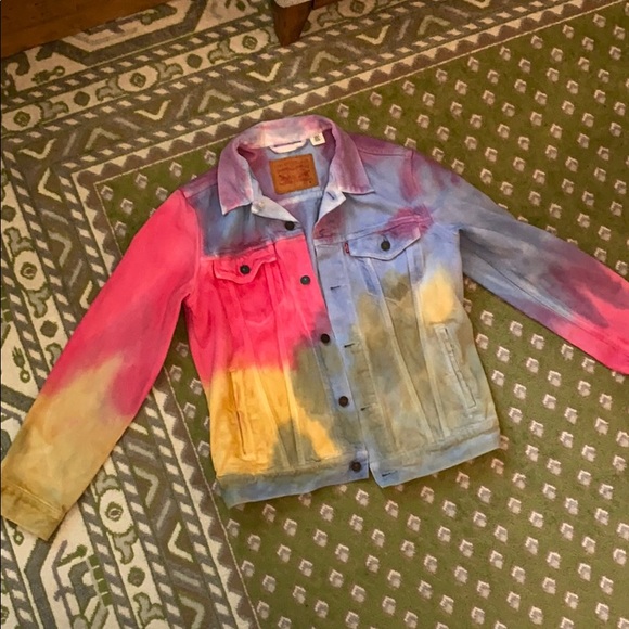 levi's rainbow denim jacket